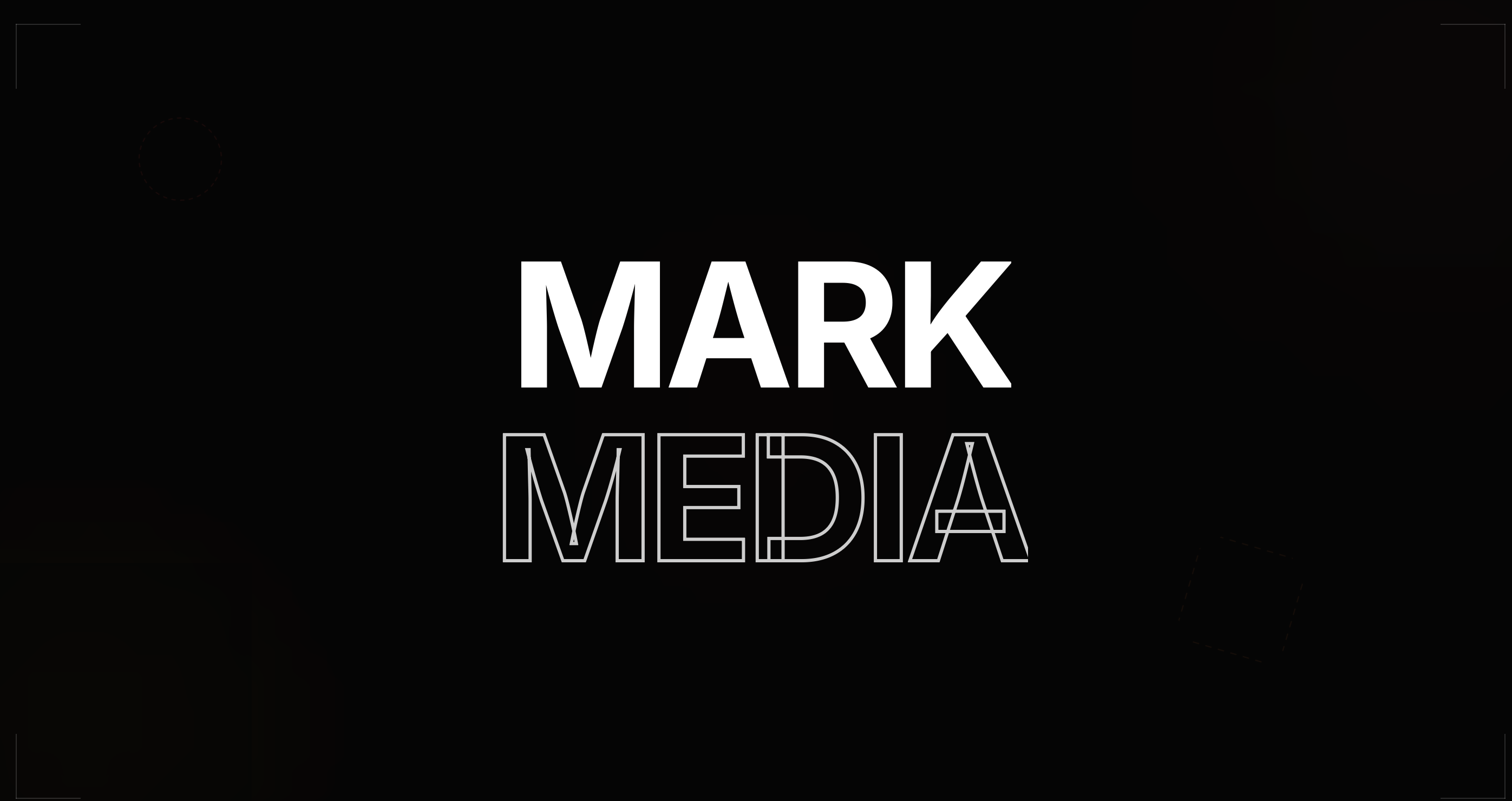 Mark Media homepage screenshot showing strong portfolio positioning